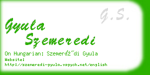 gyula szemeredi business card